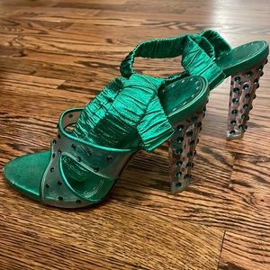 YSL rhinestone platforms